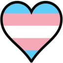 trans pride heart